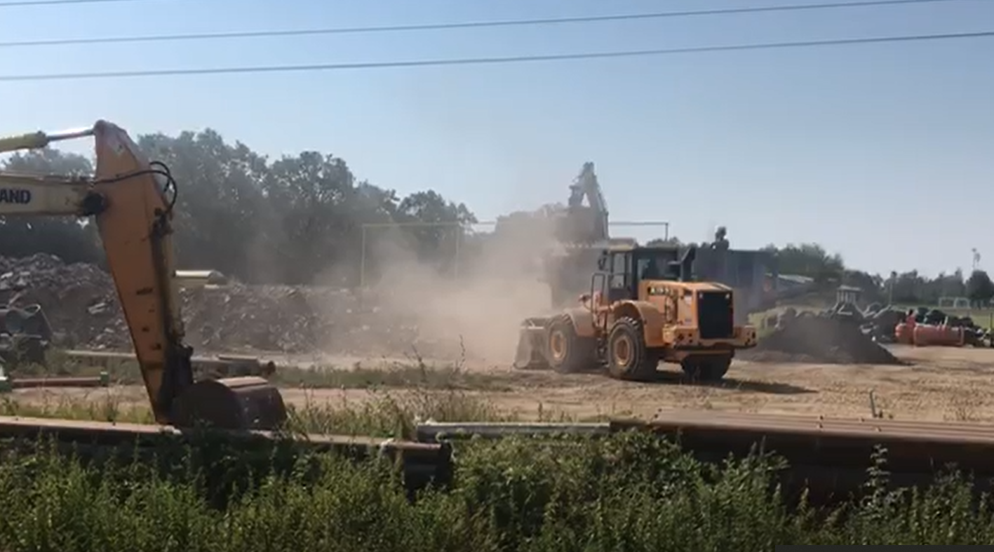 Prašina na rubnom dijelu Mraclina 