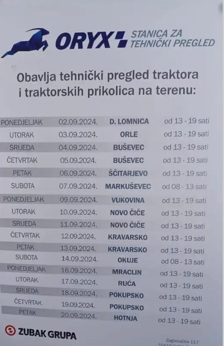 Tehnički pregled traktora